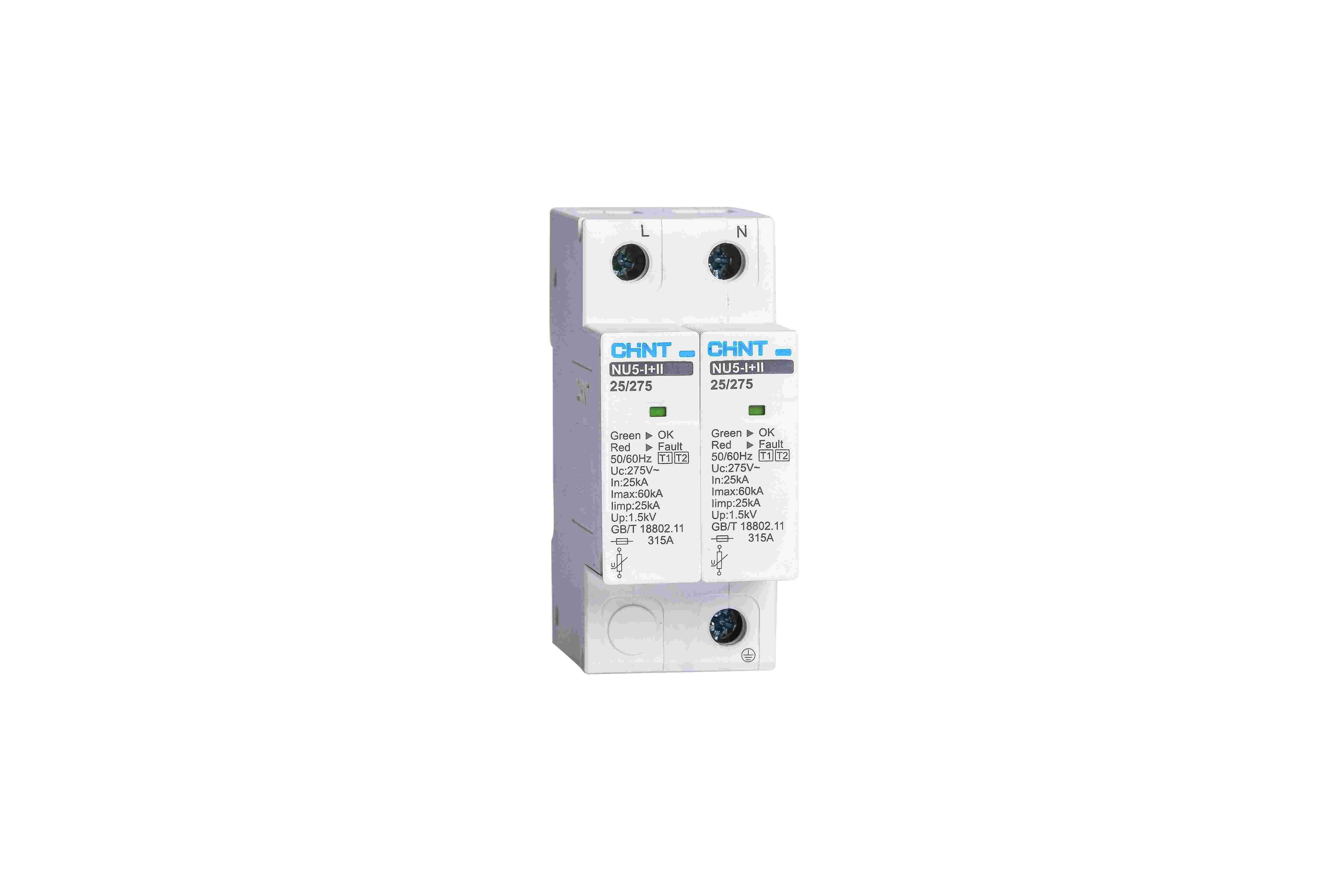 NU5-I+II-SPD-2P 25kA